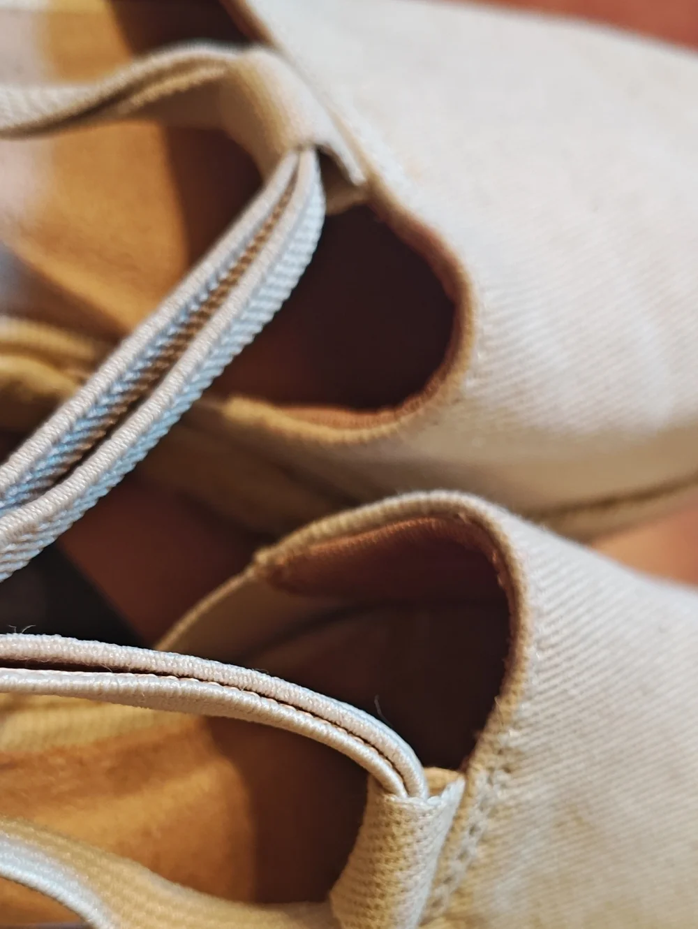Life Stride Beige Tan Canvas Espadrille Slingbacks
